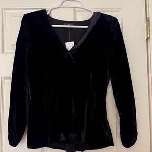 JCrew Velvet blouse